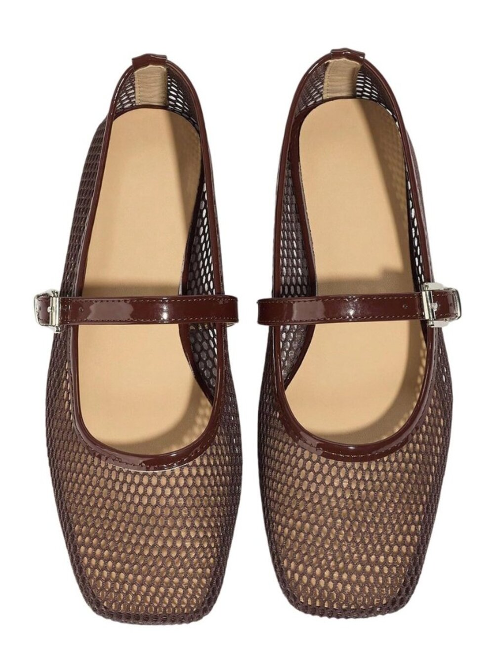Summer Leopard Mesh Ballet Flats for Women Comfortable Dressy Work